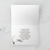 Casquette de pêche avec carte d'anniversaire Lure (Intérieur)