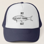 Casquette de pêche chanceux (Devant)