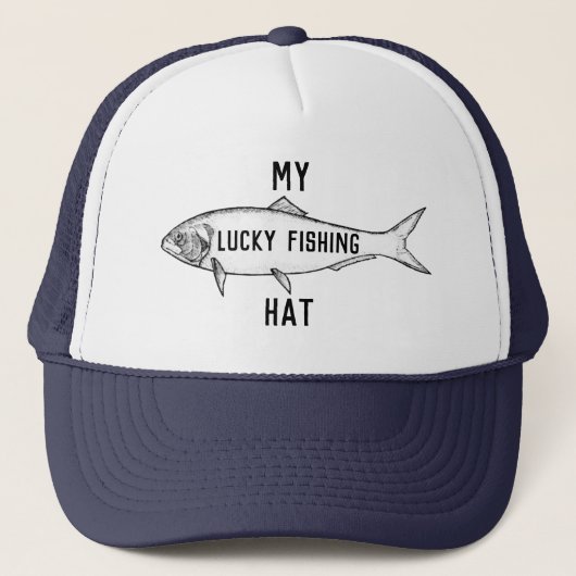 Casquette de pêche chanceux (Devant)