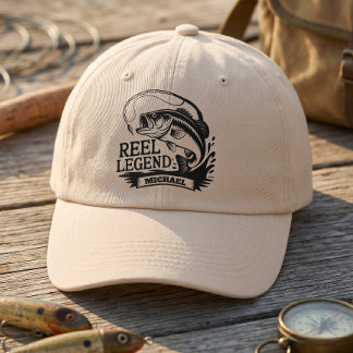 Casquette de pêche personnalisée Légende Réelle