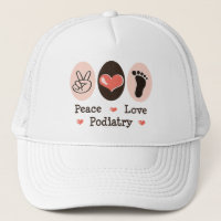 Casquette de pédicure de pédicurie d'amour de paix