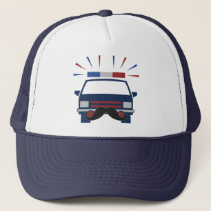 Casquette de police de Moustache - choisir la coul