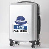 Casquette de police WPC avec Sticker de nom et de (Sur valise)