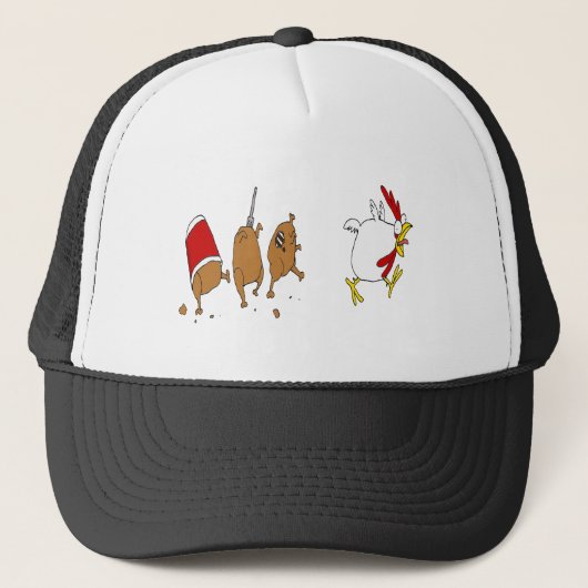 casquette de poulet de zombi (Devant)