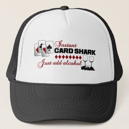 Casquette de requins de carte instantanée (Devant)