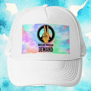 Casquette De Retour sur Demande Peace Sign Tie-Dye