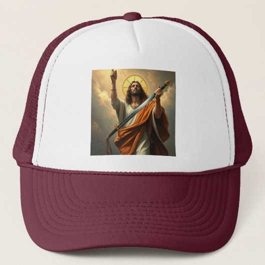 Casquette de routier Christ revient (Devant)