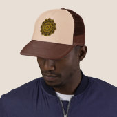 Casquette de routier Mandala (En situation)