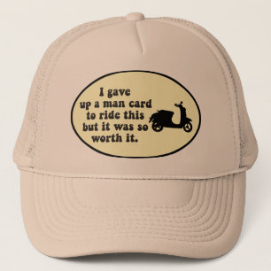 Casquette de scooter de carte d'homme