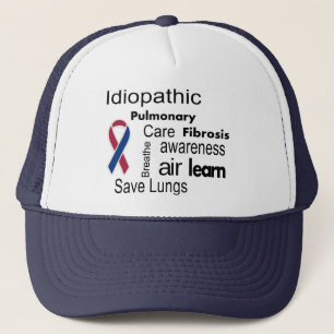 Casquette de sensibilisation à la fibrose pulmona