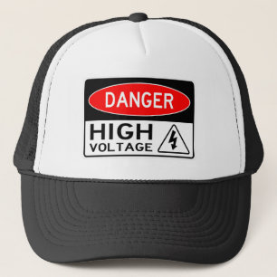 Casquette de signalisation haute tension très amus