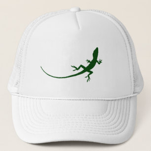 Casquette de silhouette de lézard vert