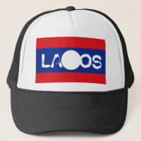 Casquette de souvenir de drapeau des Laotiens