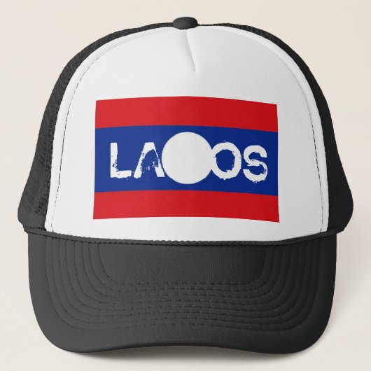 Casquette de souvenir de drapeau des Laotiens (Devant)