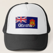 Casquette de souvenir de drapeau du Gibraltar (Devant)