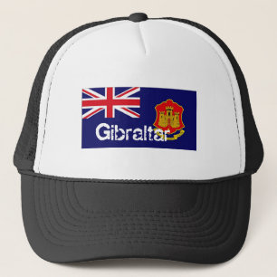 Casquette de souvenir de drapeau du Gibraltar