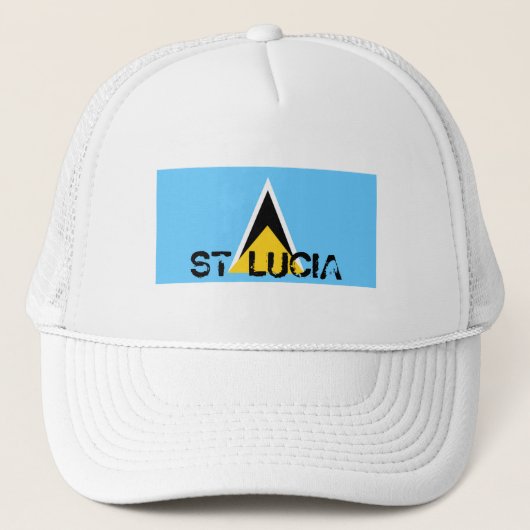 Casquette de souvenir de drapeau du St Lucia (Devant)
