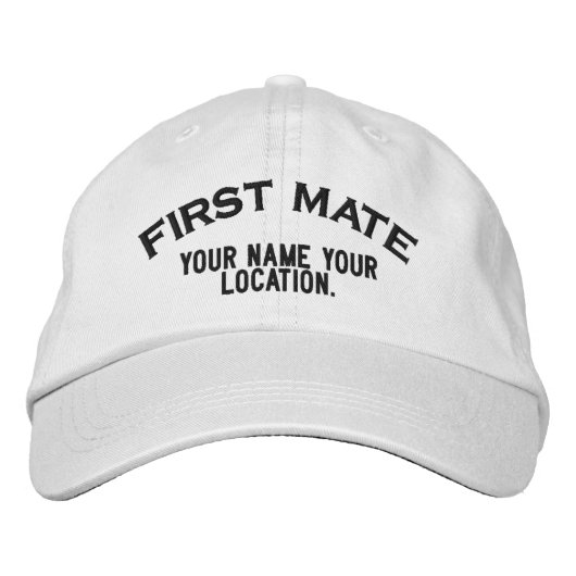 Casquette de style nautique personnalisé de premie (Devant)