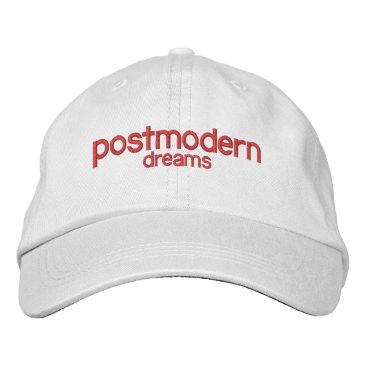 Casquette de swag brodé Postmodern Dreams (Devant)
