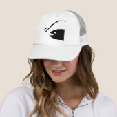 Casquette de symbole de pêche (En situation)