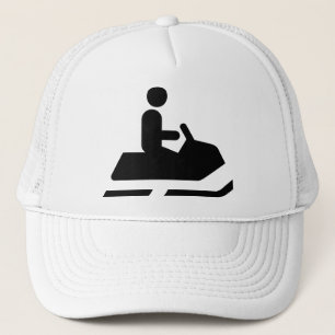 Casquette de symbole de Snowmobile