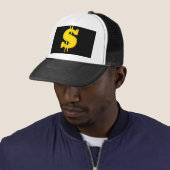 Casquette de symbole dollar (En situation)