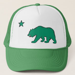 Casquette de symbole d'ours de vert de drapeau