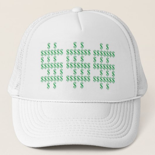 Casquette de symboles dollar (Devant)
