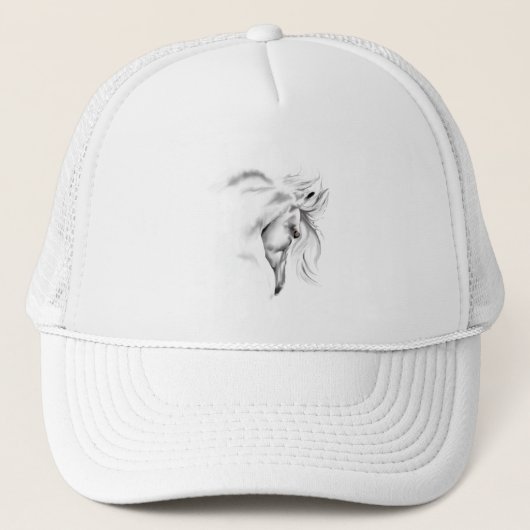 Casquette de tête de cheval de Whte (Devant)