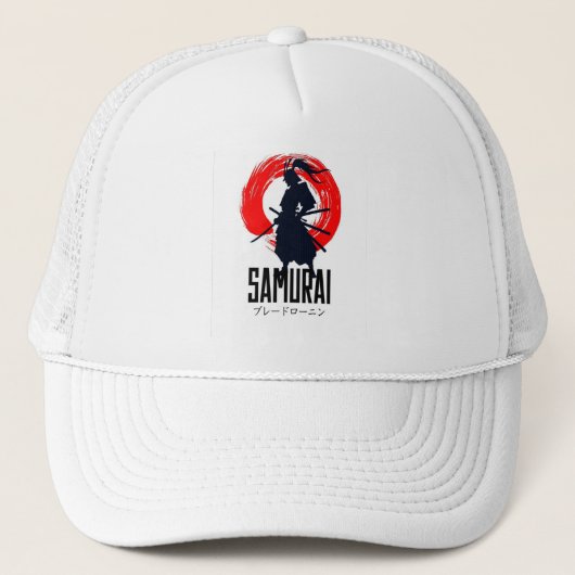 Casquette de tête de samouraï noir et vert – Guerr (Devant)