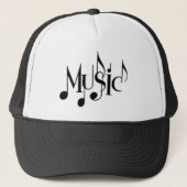 Casquette de texte de musique (Devant)