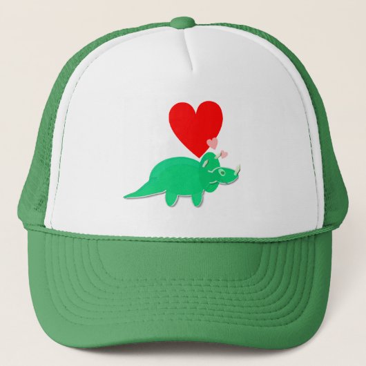 Casquette de Triceratops de coeur d'amour de (Devant)