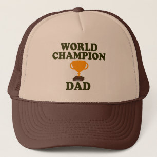 Casquette de trophée de papa de champion du monde