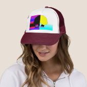 Casquette de Trucker à Profil Double Couleur – Art (En situation)
