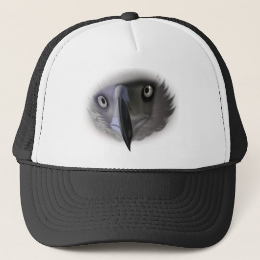 Casquette de visage d'aigle Abstrait (Devant)
