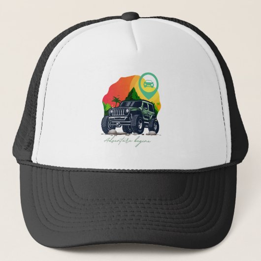 Casquette début de l'aventure, hors route (Devant)