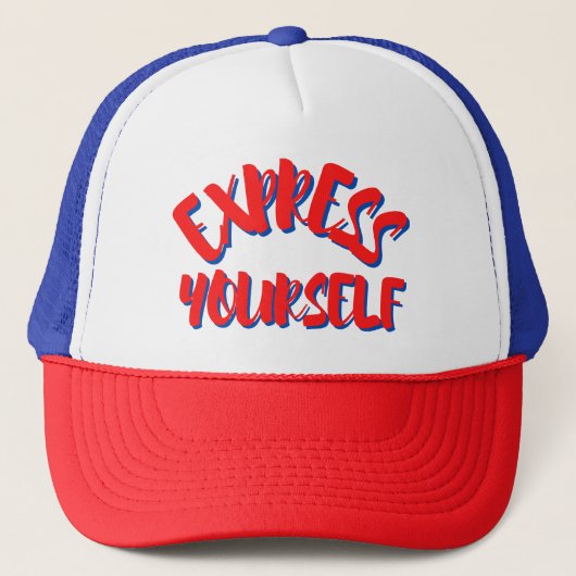 Casquette Déclaration de mode personnalisée Express soi-même (Devant)