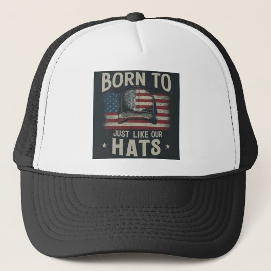 Casquette " Déclaration de principe : " Né pour se lever, co (Devant)