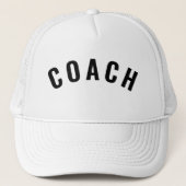 Casquette Déclaration de texte COACH personnalisable Blanc (Devant)