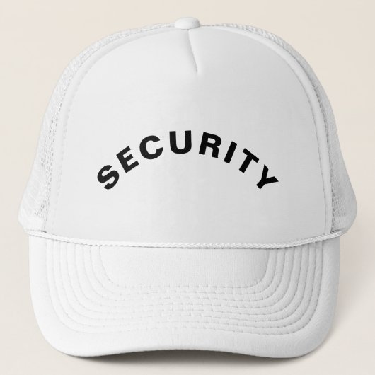 Casquette Déclaration de texte de SÉCURITÉ personnalisable B (Devant)