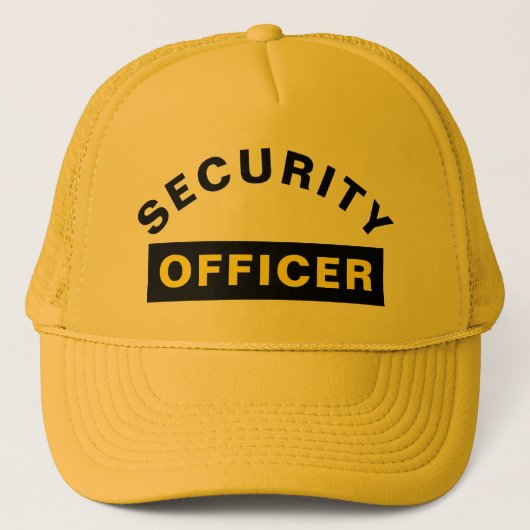 Casquette Déclaration de texte personnalisable AGENT DE SÉCU (Devant)