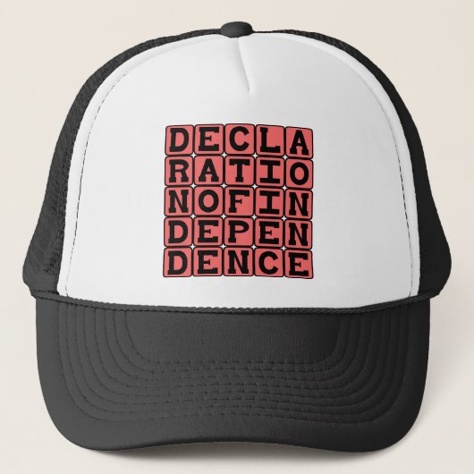 Casquette Déclaration d'indépendance (Devant)