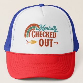 Casquette Déconnecté mentalement | Chapeau de camionneur drô