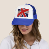 Casquette Décor Union Jack en fibre de carbone (En situation)