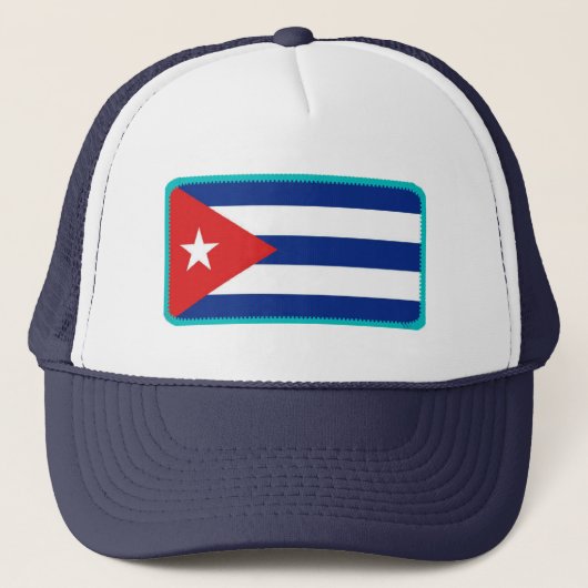 Casquette d'effet brodé par drapeau du Cuba (Devant)