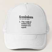 Casquette Définition du féminisme (Devant)
