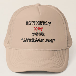 CASQUETTE DÉFINITIVEMENT PAS VOTRE "JOE MOYENNE"