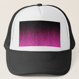 Casquette Dégradé de Parties scintillant rose et noire
