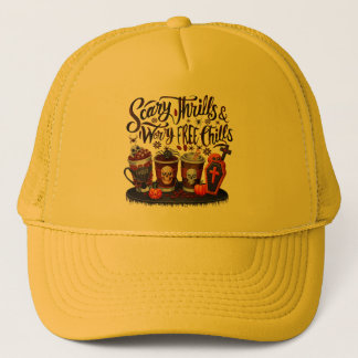 Casquette Délicieux café d'Halloween pour les Sips Éffrayant