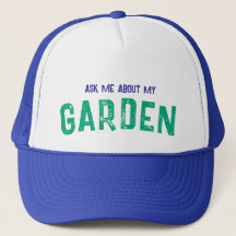 Demandez-moi à propos de mon chapeau bleu JARDIN